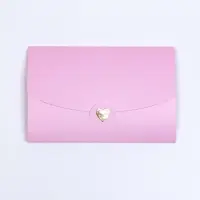 Конверт для подарочного сертификата, с тиснением, розовый, 10.5×7 см