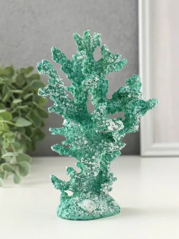 Сувенир полистоун Сувенир полистоун "Коралл голубой" 14,5х5,5х17,5 см