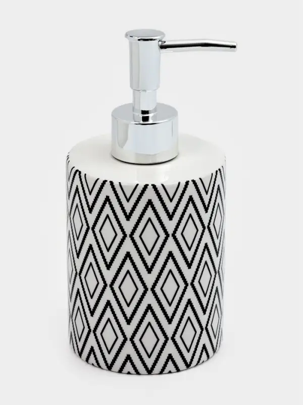 Дозатор для мыла Доляна &laquo;Марокко&raquo;, 380 мл, белый