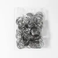 Кольцо для брелока d30мм набор 100 шт плоское металл серебряный Кольцо для брелока d30мм набор 100 шт плоское металл серебряный