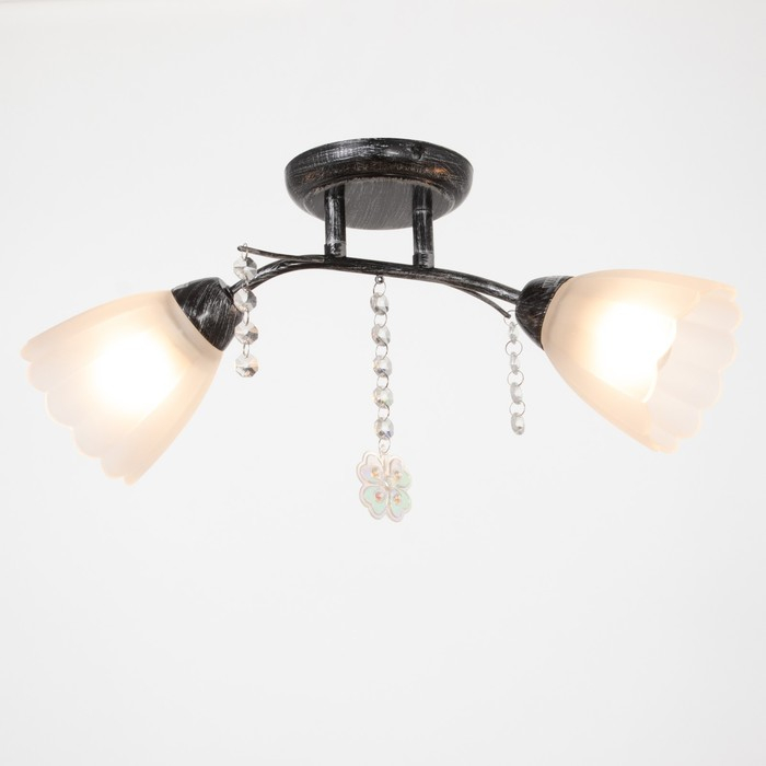 Люстра Люстра "Адель" 2x40Вт E27 черный 48х46х17 см