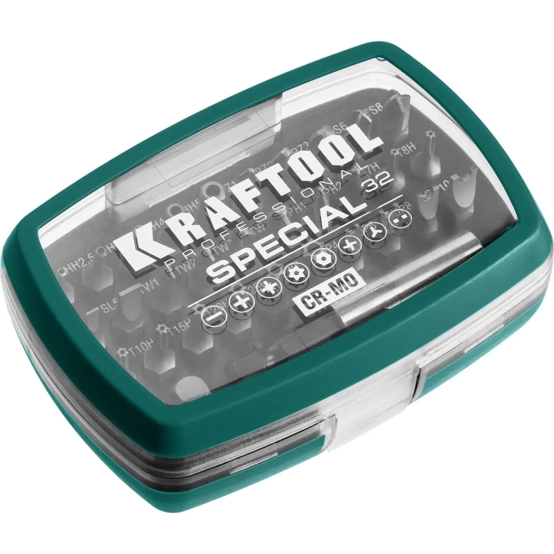 Набор бит специальных KRAFTOOL&nbsp; SPECIAL-32 предмета, Cr-Mo (2610-H32)