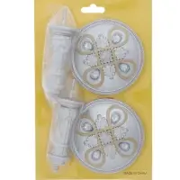 Крючок для штор CAPPIO KS033, d=98 мм, цвет серебро с золотом, 2 шт Крючок для штор CAPPIO KS033, d=98 мм, цвет серебро с золотом, 2 шт