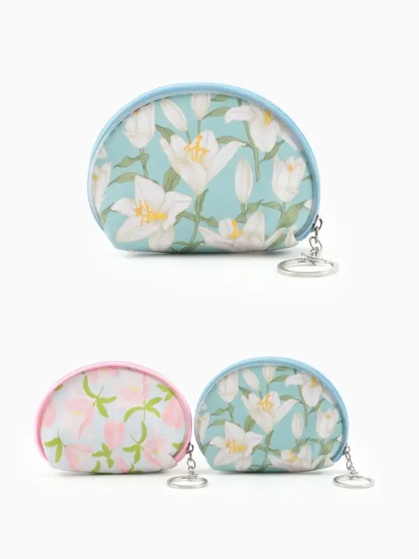 Кошелёк маленький &laquo;Цветы&raquo;, монетница, на молнии, 12&times;3.5&times;9 см, МИКС