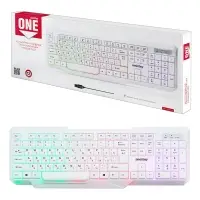 Клавиатура проводная с подсветкой Smartbuy ONE 333 USB белая (SBK-333U-W)/20