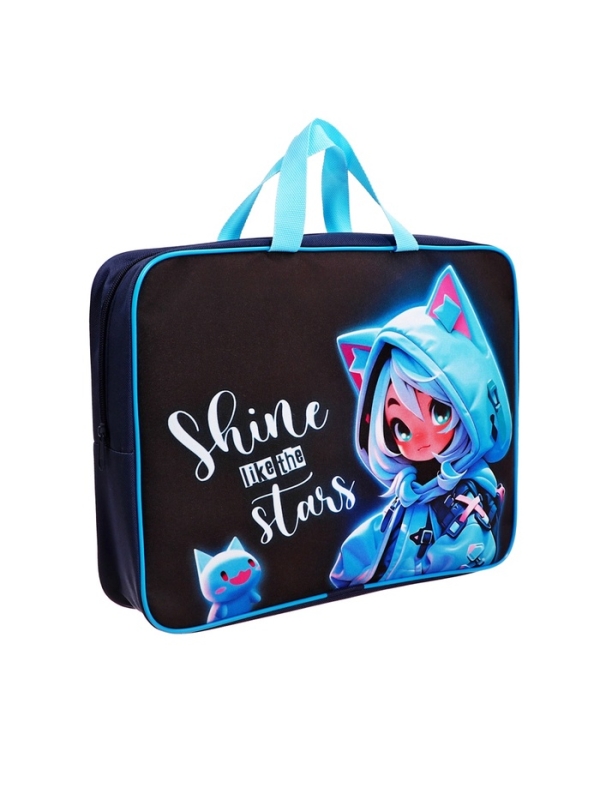 Папка с ручками текстильная А4, 360×245×70 мм, Calligrata TOP «Сияй» Папка с ручками текстильная А4, 360×245×70 мм, Calligrata TOP «Сияй»