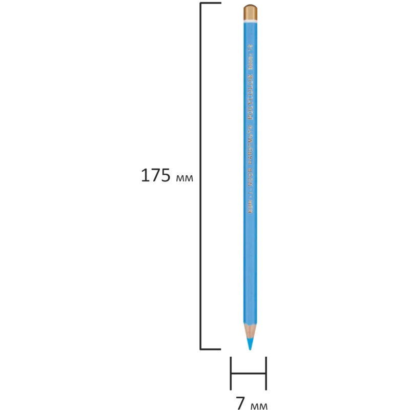 Карандаши цветные худож. POLYCOLOR 3822 12цв/наб мет.кор. 3822012002PL