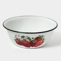 Миска эмалированная, 4 л, белая