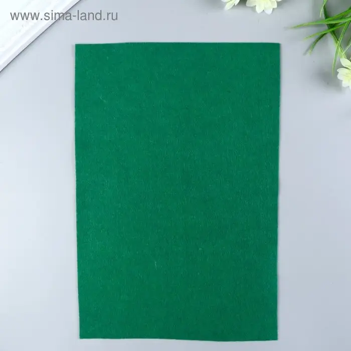 Фетр мягкий 1 мм 20х30 см, зеленый Фетр мягкий 1 мм 20х30 см, зеленый