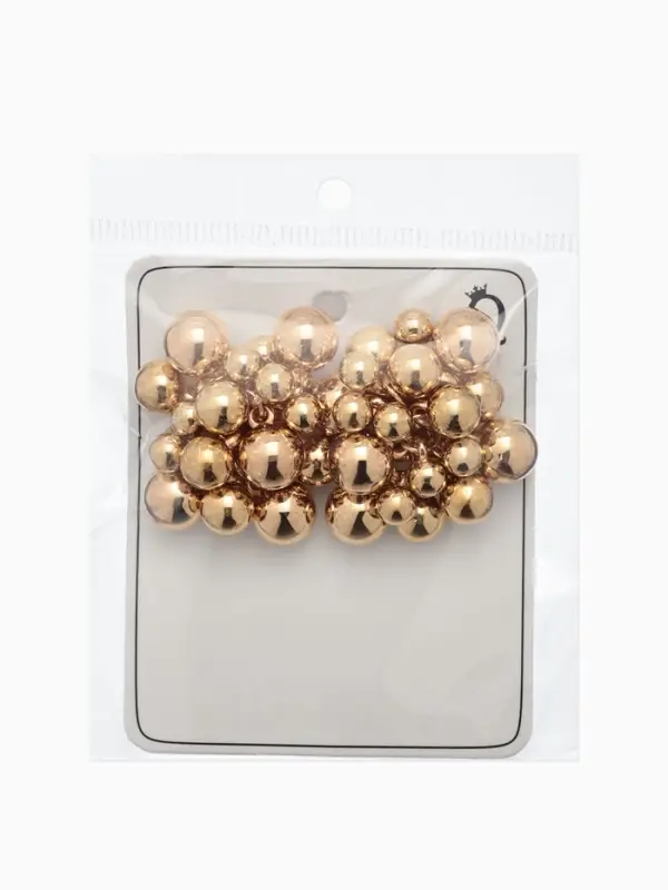 Серьги металл &laquo;Молекула&raquo;, цвет золото