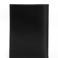 Обложка для автодокументов, натуральная кожа, гладкая, 10&times;1&times;13 см, чёрная