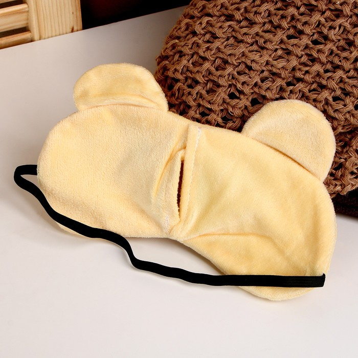 Подголовник «Мишка» с маской для сна