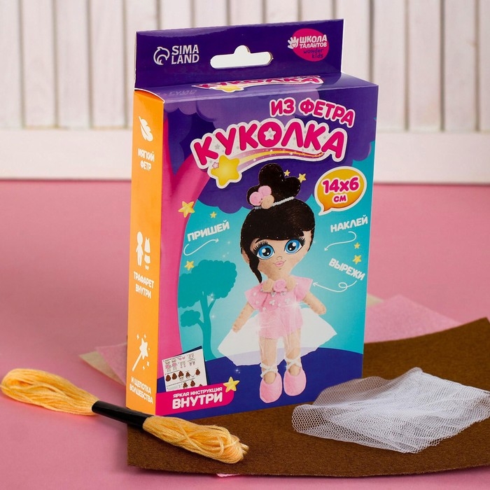 Игрушка из фетра, кукла «Балерина» Игрушка из фетра, кукла «Балерина»