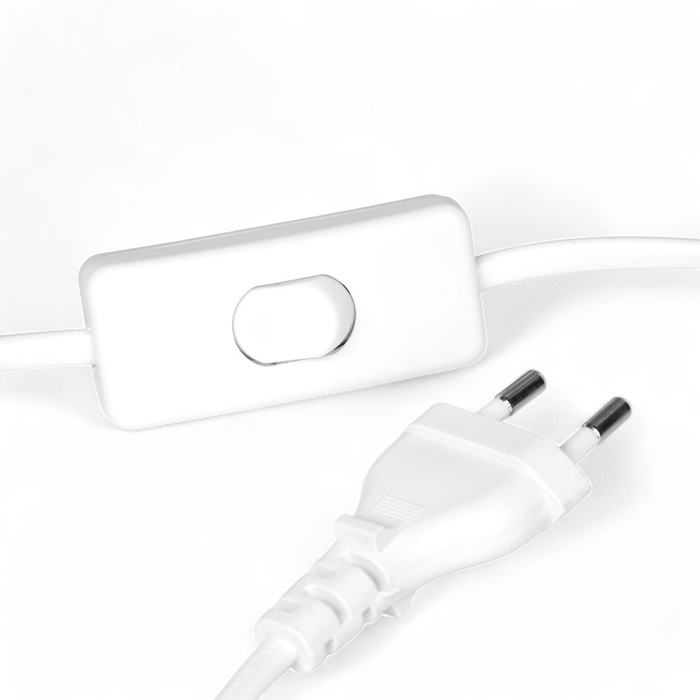 Лампа настольная Лампа настольная "Лиза" 1х40Вт Е14 белый 13х13х24см