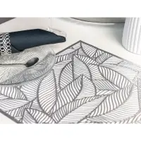 Салфетка сервировочная на стол Доляна &laquo;Листопад&raquo;, 45&times;30 см, серебряная