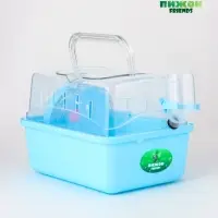 Клетка-переноска для грызунов, 23 х 17 х 16 см, бирюзовая Клетка-переноска для грызунов, 23 х 17 х 16 см, бирюзовая