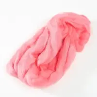 Шерсть для валяния 100% полутонкая шерсть 50 гр (126 яр. Коралл)