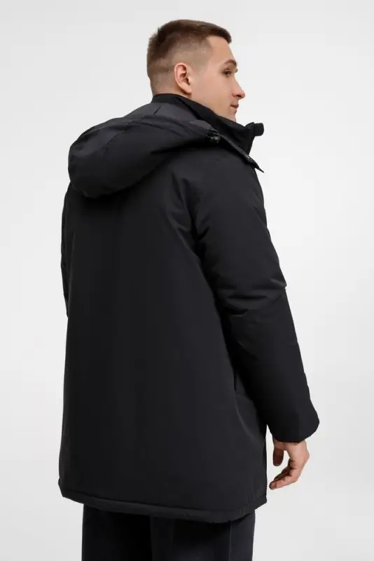 Куртка-парка унисекс Sfera, черная, размер S