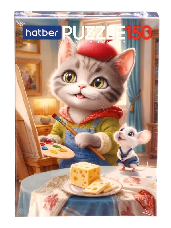 Пазл 150 эл. "Пушистый художник" 220х330мм 150ПЗ4_35958