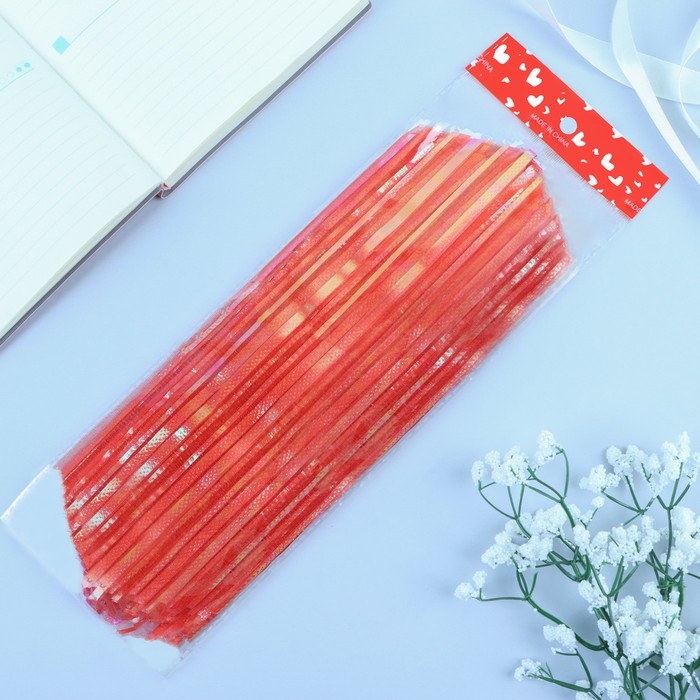 Бант-шар №10  Бант-шар №10 "Полоски", цвет красный