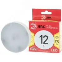 Лампа светодиодная LED 12 Вт 960Лм 2700К таблетка (GX53) теплый GX53 170-265В LED GX-12W-827-GX53 Red Line