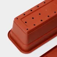 Ящик балконный для цветов, 12 л, 60 см, терракотовый