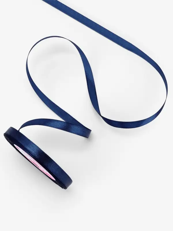 Лента атласная, 10 мм, 23±1 м, синяя №120 Лента атласная, 10 мм, 23±1 м, синяя №120