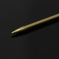Основа &laquo;Брошь-игла&raquo; с шариком d=1.2 см (набор 5 шт.), L=7 см, площадка 1.5 см, цвет золото