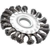 Корщетка для УШМ VIRA d125х22.2мм, плоская, крученая (575125)