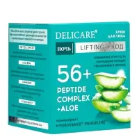 Крем для лица ночной Delicare, с алоэ вера и пептидами, 56+, 50 мл