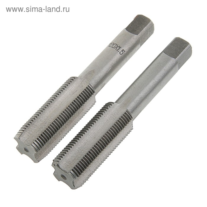 Метчики метрические ручные ТУНДРА, М20 х 1.5 мм, комплект из 2 шт. Метчики метрические ручные ТУНДРА, М20 х 1.5 мм, комплект из 2 шт.