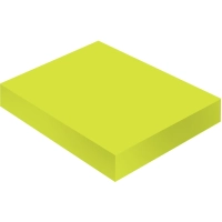 Стикеры Attache с клеев. краем 76х51, неон, желтый 100л