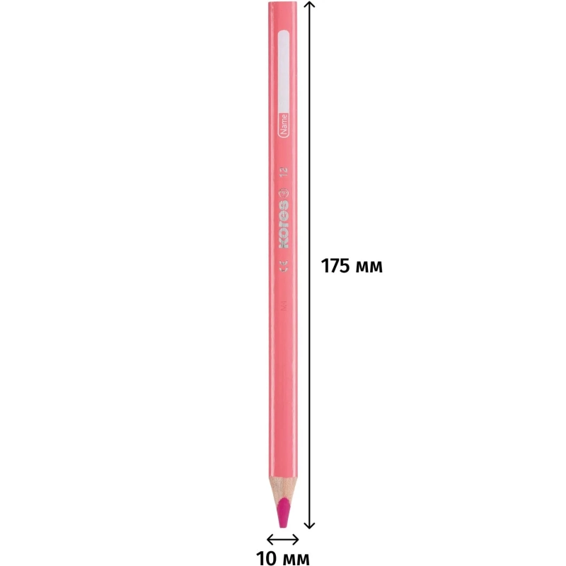 Карандаши цветные 12цв 3-гран,точилка Kores Jumbo 93512.01