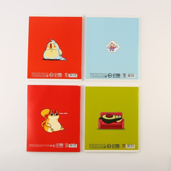 Набор тетрадей А5, 48 л "ПЕРСОНАЖИ" основные предметы