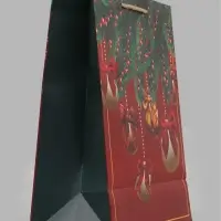 Пакет подарочный &laquo;Новогодние золотые шары&raquo;, 26&times;12&times;32 см