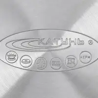 Кастрюля Катунь &laquo;ЭЛИС ГОЛД&raquo;, 3.5 л, 20&times;12.5 см, стеклянная крышка, нержавеющая сталь, ручки золотистые