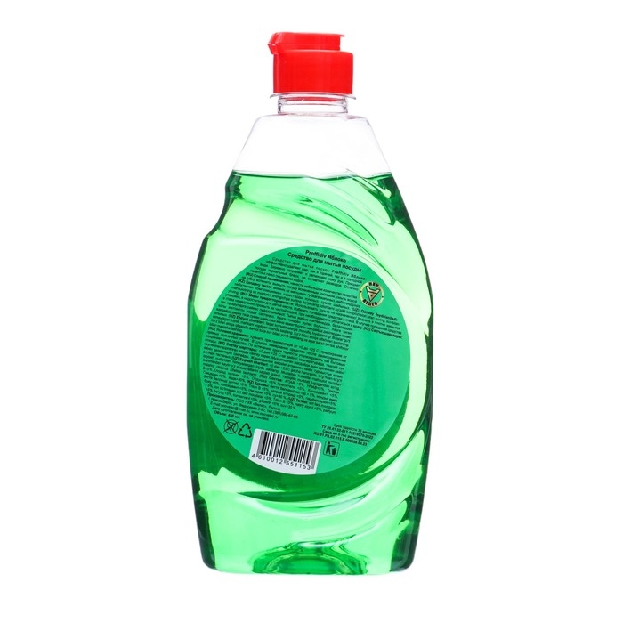 Средство для мытья посуды  Средство для мытья посуды "Proffidiv", зеленое яблоко, 450 мл