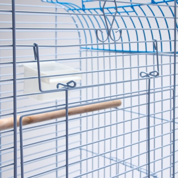 Клетка для птиц Bd-3/1o, раскрывающаяся крыша, 47,5 х 37 х 70 см, голубая Клетка для птиц Bd-3/1o, раскрывающаяся крыша, 47,5 х 37 х 70 см, голубая