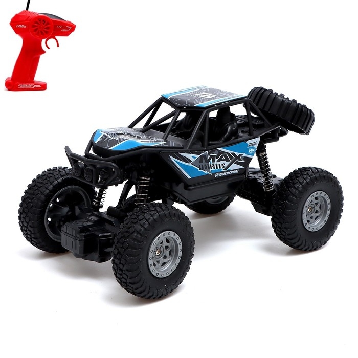 Джип радиоуправляемый «Краулер», 1:20, работает от аккумулятора, цвет синий Джип радиоуправляемый «Краулер», 1:20, работает от аккумулятора, цвет синий