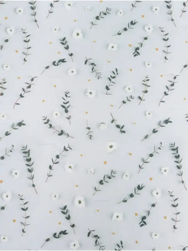 Бумага упаковочная крафт &laquo;Цветы&raquo;, 70&times;100 см