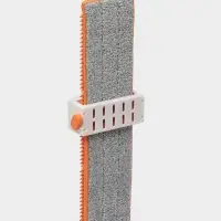 Швабра с отжимом, водосгоном и щёткой Raccoon, 2 насадки из микрофибры 50&times;11 см, стальная ручка 141 см