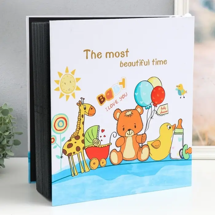 Фотоальбом кожзам на 1000 фото 10х15 см "Игрушки малыша" 36,2х33,8х6,8 см