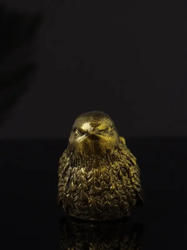 Фигура "Птичка №2" 9х6х5 см, золото