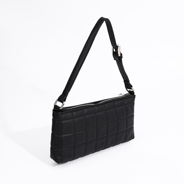 Сумка-багет на молнии, цвет чёрный Сумка-багет на молнии, цвет чёрный