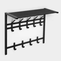 Вешалка с полкой 2-х ярусная &laquo;Торонто 22&raquo;, 67&times;27&times;58.5 см, графит