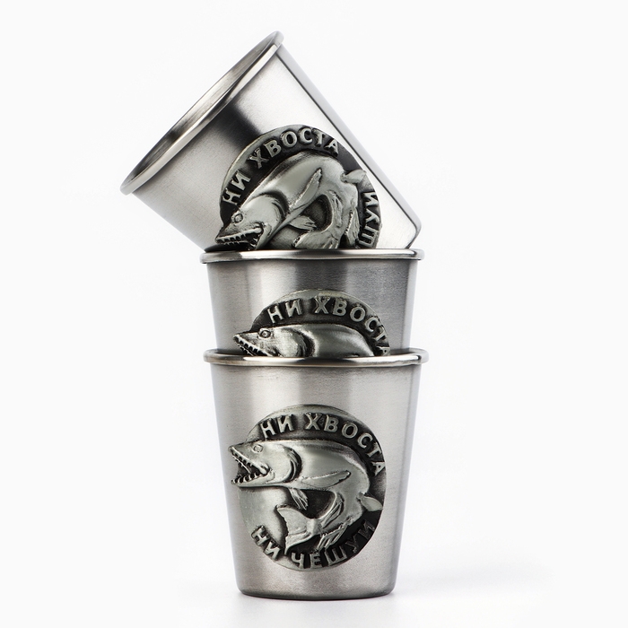 Набор рюмок «Крутой рыбак», 3 шт х 70 мл Набор рюмок «Крутой рыбак», 3 шт х 70 мл