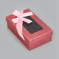 Набор подарочных коробок 3 в 1, прямоугольные с окном 23&times;16&times;9.5 21&times;14&times;8.0 19&times;12&times;6.5 см