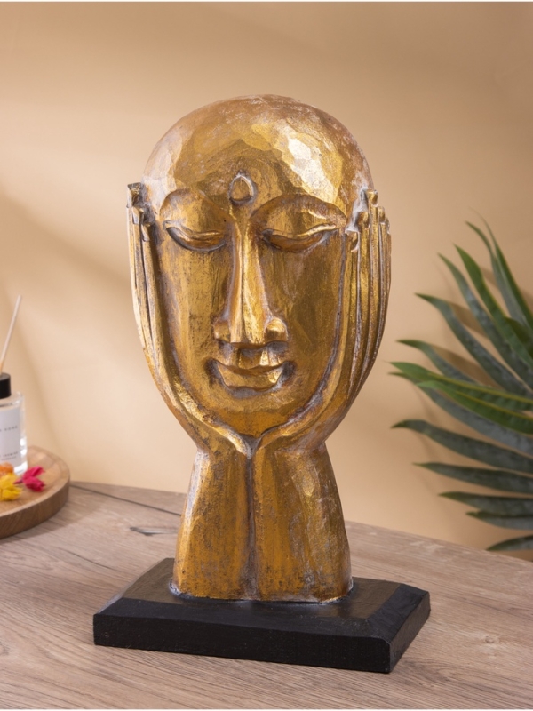 Сувенир интерьерный  Сувенир интерьерный "Маска в руках" дерево, 20х13х35 см