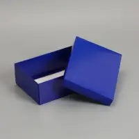 Коробка складная, крышка-дно, синяя, 24 х 17 х 8 см