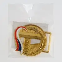 Медаль призовая 194, d= 3.5 см. 1 место. Цвет золото. Без ленты
